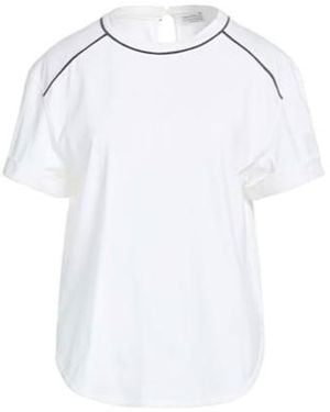 Brunello Cucinelli Solid Short-Sleeve T-Shirt - White