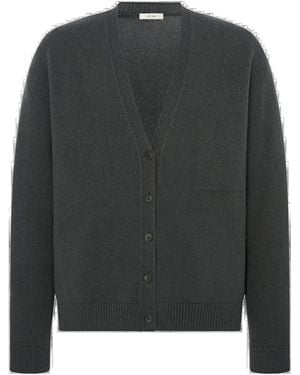 The Row Long-Sleeved Knitted Cardigan - Gray