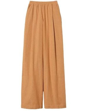 Twinset Pinstriped Palazzo Pants - Natural
