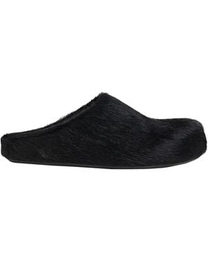 Marni Solid Color Mules - Black
