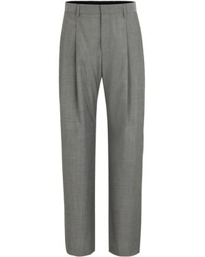 BOSS Minimalist Straight-Leg Pants - Gray