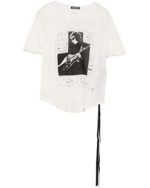 Ann Demeulemeester Floor Micro T-Shirt - White