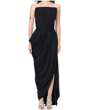 Stella McCartney Crepe Jersey Square Neck Gown - Black