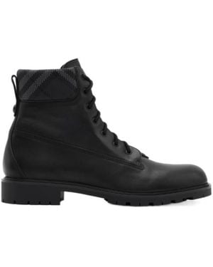 Burberry Leather Durham Boots - Black