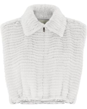 Fendi Mink Gilet - White
