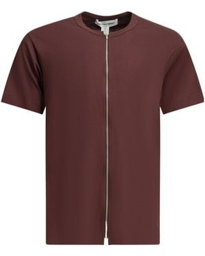 Comme des Garçons Comme Des Garçons Shirt Zipper Crewneck T-Shirt - Purple