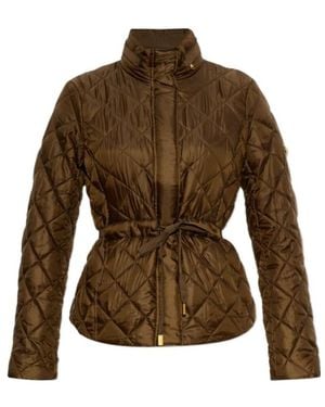 MICHAEL Michael Kors Quilted Belted Jacket - Brown