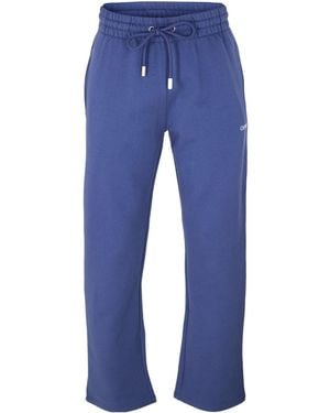 Off-White c/o Virgil Abloh Casual Straight Sports Trousers - Blue