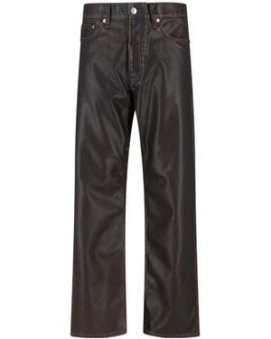 sunflower Logo Patch Straight Leg Trousers - Grey