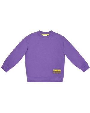 Fendi Jersey Crew-Neck Junior Sweatshirt From The Ness Line - Purple