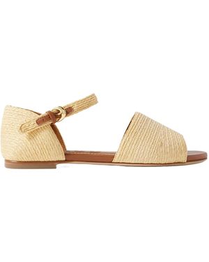 STAUD Catherine Flat Sandals - Natural