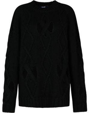 Versace Crewneck Blend Jumper - Black