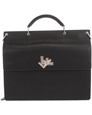 Fendi Double Face Briefcase - Black