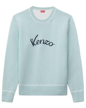 KENZO Varsity' Embroiered Sweater - Blue