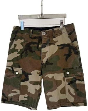 Chrome Hearts Camouflage Shorts - Green