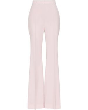 Sportmax Wool Casual Trousers - Pink