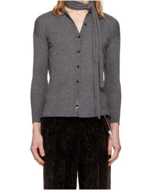 Magliano Tipa Button-Down Knitwear - Grey