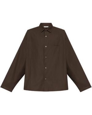Fear Of God Oversized Overshirt - Brown