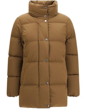 Woolrich Madison Long Puffer Down Jacket - Brown
