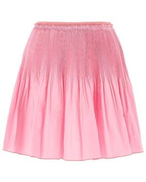 RED Valentino Pleated Mini Skirt - Pink