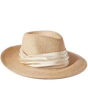 Eugenia Kim Courtney Ribbon-Trim Hat - White