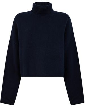Lisa Yang Turtleneck Jumper - Blue