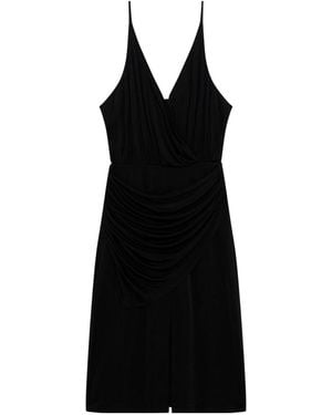 IRO Draped Slip Dress - Black