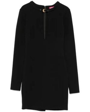 STAUD Astor Long-Sleeved Mini Dress - Black