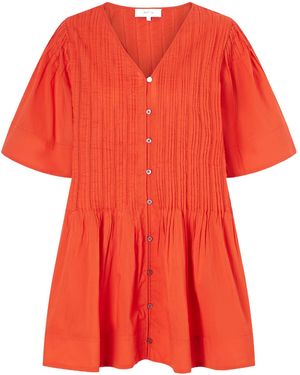 Sea Alberte Cotton Mini Dress - Red