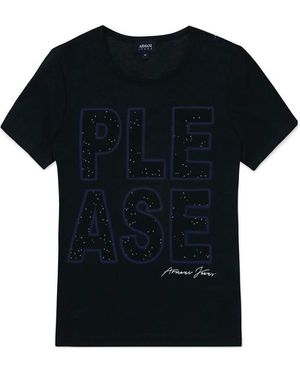 Armani Jeans Printed T-Shirt - Black
