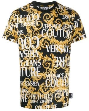 Versace Jeans Couture Logo Printed T-Shirt - Multicolour