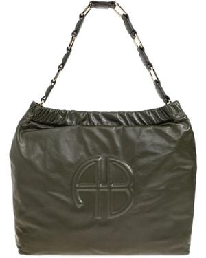 Anine Bing Kate Chain Linked Shoulder Bag - Green