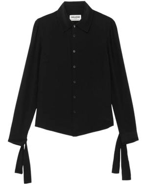 Zadig & Voltaire Turma Tie-Cuff Shirt - Black