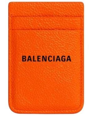 Balenciaga Portacarte Magnetico Cash - Orange