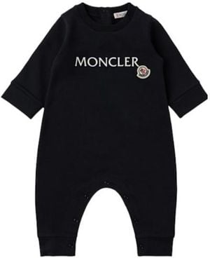 Moncler Logo Baby Romper - Black