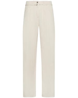 Seventy Long Wide Leg Jeans - White