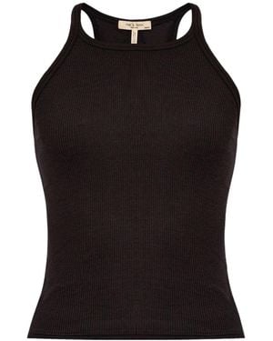 Rag & Bone The Essential Ribbed Tank Top - Black