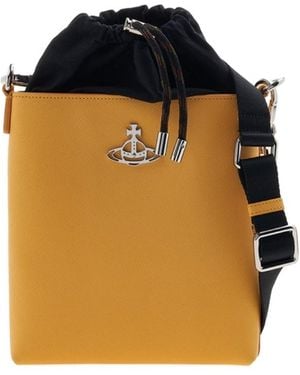 Vivienne Westwood Logo Shoulder Bag - Orange