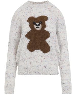 Moschino Bear Jumper - White