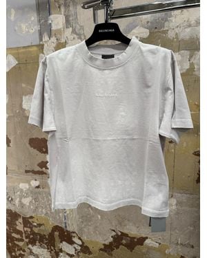 Balenciaga Crew Neck Short-Sleeved T-Shirt - Gray