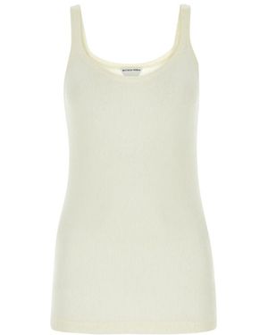 Bottega Veneta Slim Fit Light Tank Top - Natural