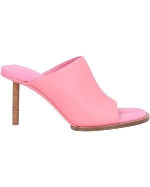 Jacquemus Minimalist Leather High Heel Sandals - Pink