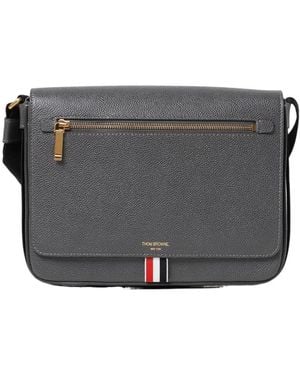 Thom Browne Reporter Crossbody Bag - Gray