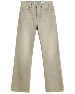Our Legacy High-Rise Wide-Leg Jeans - Grey