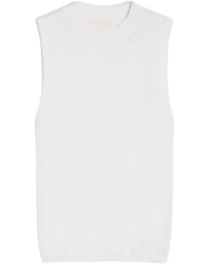 iBlues Simple Blended Vest - White