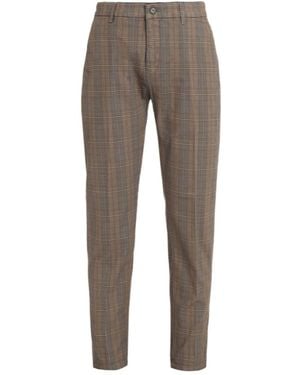 Department 5 Checked Tailored Trousers - Grey