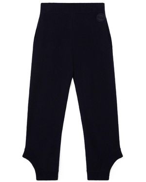 Stella McCartney S-Wave Knitted Casual Trousers - Blue
