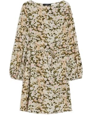 Weekend by Maxmara Silk Crêpe De Chine Dress - Natural