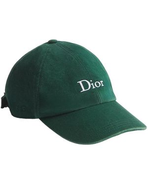Dior Homme Logo Embroidered Baseball Cap - Green