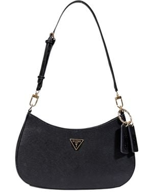 Guess Noelle Logo-Detail Shoulder Bag - Black